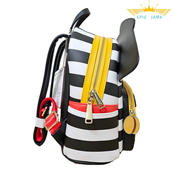 Loungefly McDonald's Hamburglar Striped Cosplay Mini Backpack Bag New - Picture 5 of 5